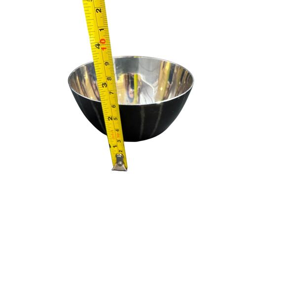 Michael Aram Studio Nur Bowl Black Etched Stainles 4.5 African Collection - Picture 3 of 3